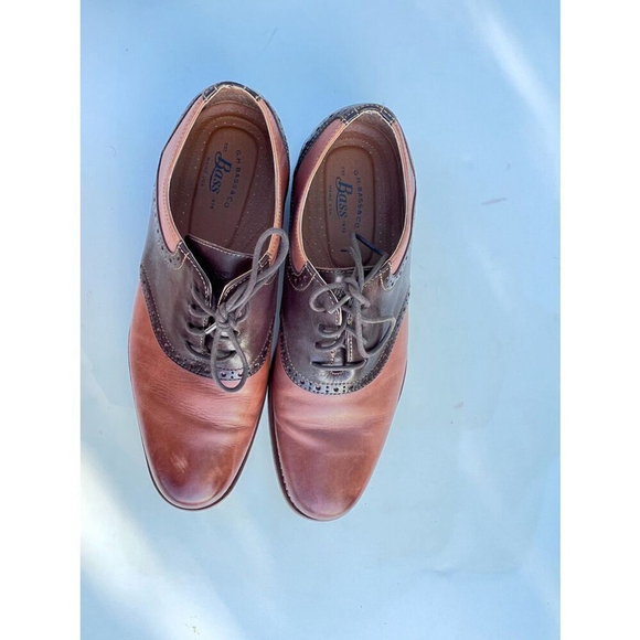 Men\'s Bass brown leather shoes dress luxury oxfords classics solid size 11 main image 10